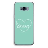 Forever heart pastel: Samsung Galaxy S8 Plus Transparant Hoesje