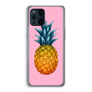 Grote ananas: Oppo Find X3 Transparant Hoesje