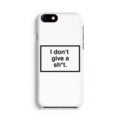 Don't give a shit: Volledig geprint iPhone SE 2020 Hoesje