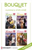 Bouquet e-bundel nummers 4145 - 4148 - Pippa Roscoe, Abby Green, Jackie Ashenden, Louise Fuller - ebook