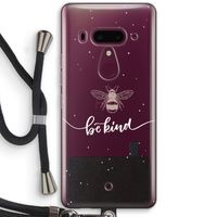 Be(e) kind: HTC U12+ Transparant Hoesje met koord