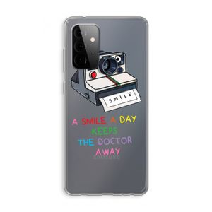 Smile: Samsung Galaxy A72 Transparant Hoesje