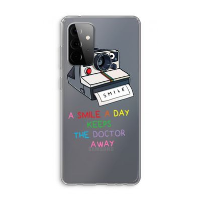 Smile: Samsung Galaxy A72 Transparant Hoesje