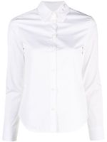 Diesel chemise en coton à logo brodé - Blanc