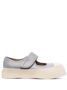 Marni baskets Mary Jane en cuir - Gris