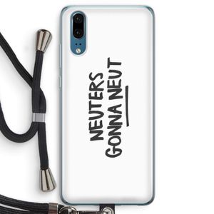 Neuters: Huawei P20 Transparant Hoesje met koord