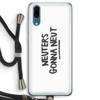 Neuters: Huawei P20 Transparant Hoesje met koord