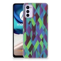 Motorola Moto G42 TPU Hoesje Abstract Green Blue