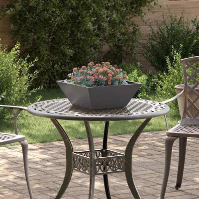 Tuin Kom Plantenbak 5 pcs Zwart 40 x 40 x 15 cm Staal