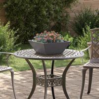 Tuin Kom Plantenbak 5 pcs Zwart 40 x 40 x 15 cm Staal