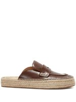 JW Anderson mocassins Paul à design d'espadrilles - Marron