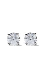 DE BEERS puces d'oreilles DB en platine pavées de diamants - Argent - thumbnail