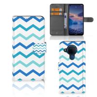Nokia 5.4 | Telefoon Hoesje | Zigzag Blauw