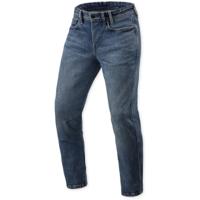 REV'IT! Detroit 3 Tapered, Motorjeans heren, Donkerblauw Used lengte 32