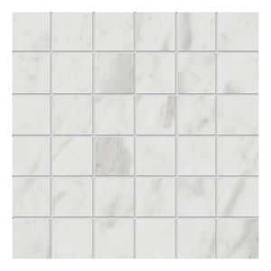 Edimax Astor Velvet Wandtegel | 5x5 cm | Gerectificeerd | Marmerlook | Mat Wit