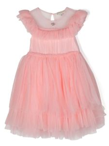 TWINSET Kids robe à superposition en tulle - Rose