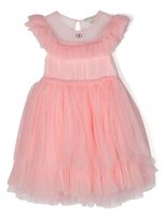 TWINSET Kids robe à superposition en tulle - Rose - thumbnail