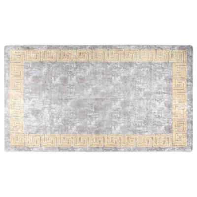 Vloerkleed wasbaar anti-slip 190x300 cm grijs