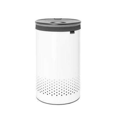 Brabantia Wasbox - 60 liter - kunststof deksel - uitneembare waszak - wit 304880
