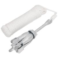 VidaXL Anker met touw inklapbaar 6 kg thermisch verzinkt gietijzer