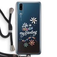 Tough Life: Huawei P20 Transparant Hoesje met koord