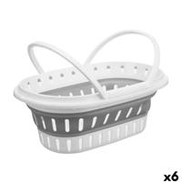 Vouwende wasmand Polypropyleen TPR 58 x 23 x 38 cm Opvouwbaar (6 Stuks)