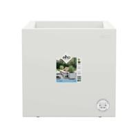 Elho Vivo Next Square 40 Bloembak - Wit - Ø 39 x H 38 cm - binnen/buiten - 100% gerecycled