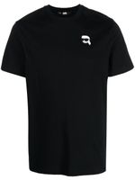 Karl Lagerfeld t-shirt Ikonik Patch en coton biologique - Noir - thumbnail