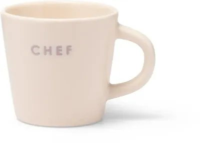 Vondels espressokop keramiek chef 5.5x7.5cm ecru