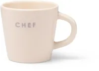 Vondels espressokop keramiek chef 5.5x7.5cm ecru