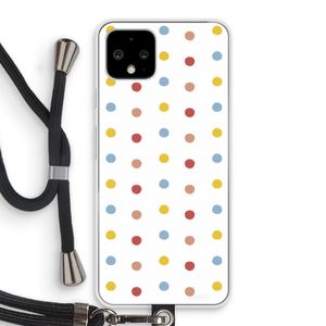 Bollen: Pixel 4 Transparant Hoesje met koord