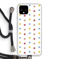 Bollen: Pixel 4 Transparant Hoesje met koord