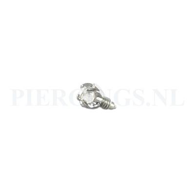 Dermal 1.2 mm vierkant kristal