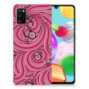 Samsung Galaxy A41 Hoesje maken Swirl Pink