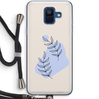Leaf me if you can: Samsung Galaxy A6 (2018) Transparant Hoesje met koord