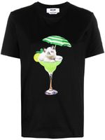 MSGM t-shirt à imprimé graphique - Noir MSGM t-shirt à imprimé graphique - Noir