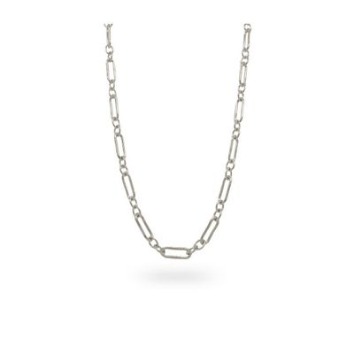 24Kae 32430S Ketting Chain Ovaal zilver 45 cm