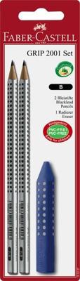 Faber Castell fc-185297 potlood grip 2001 2 stuks met gum