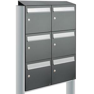Allux Flow Set 2-Breed, 3-Hoog Met Dak Op Statief Antraciet - 40040065_2x3ds