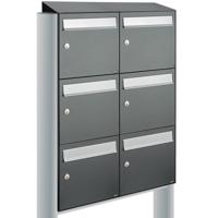 Allux Flow Set 2-Breed, 3-Hoog Met Dak Op Statief Antraciet - 40040065_2x3ds