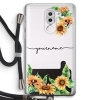 Zonnebloemen: Honor 6X Transparant Hoesje met koord