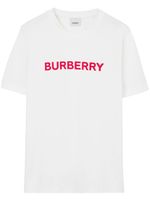 Burberry t-shirt en coton à logo imprimé - Blanc