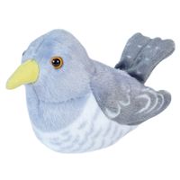 Pluche koekoek vogel knuffel met geluid 13 cm   -