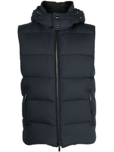 Moorer gilet à design matelassé - Bleu