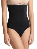 Corrigerende string dames - Bella - Hoge buik corrigerende shapewear string met antislip - Beste corrigerend ondergoed buik