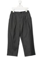 Douuod Kids pantalon à coupe droite - Gris