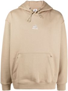 Nike hoodie en coton mélangés - Marron