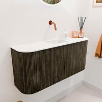 Toiletmeubel Mondiaz Joya | 93.2 cm | Meubelkleur Shadow | Faye wastafel Talc Midden | Zonder kraangat(en) Toiletmeubel Mondiaz Joya | 93.2 cm | Meubelkleur Shadow | Faye wastafel Talc Midden | Zonder kraangat(en)