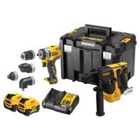 DEWALT DCK2101P2T-QW Accu-schroefboormachine, Accu-boorhamer 12 V 5 Ah Li-ion Incl. accu, Incl. 2 accus, Incl. lader