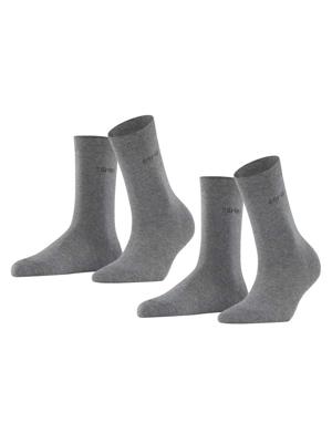 Esprit - 2p Socks - Uni Women - grijs, Maat:35-38